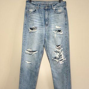 American Eagle Ripped Mom Jeans